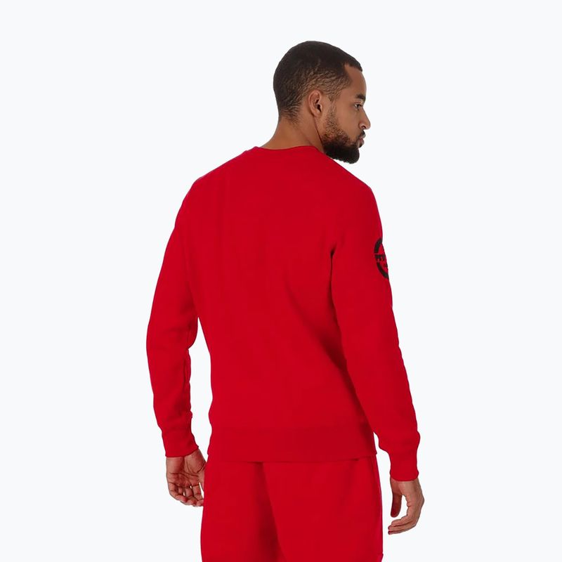 Felpa uomo Pitbull Sherwood Crewneck rosso 3