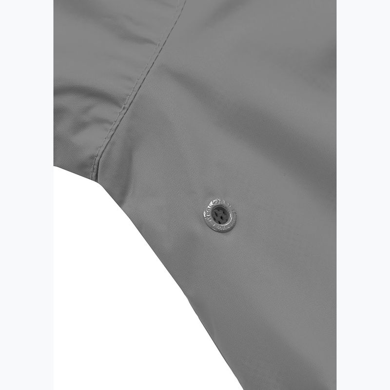 Uomo Pitbull West Coast Athletic Logo Giacca di nylon con cappuccio grigio chiaro 7