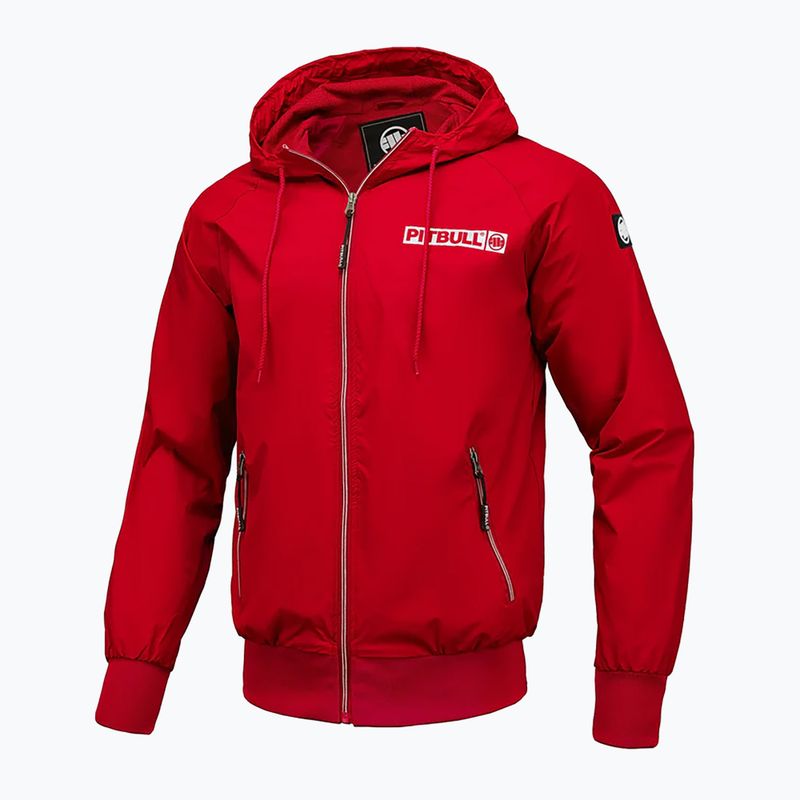 Uomo Pitbull West Coast Athletic Hilltop Giacca di nylon con cappuccio rosso