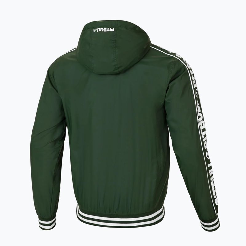 Giacca Pitbull Whitewood da uomo in nylon con cappuccio verde 9