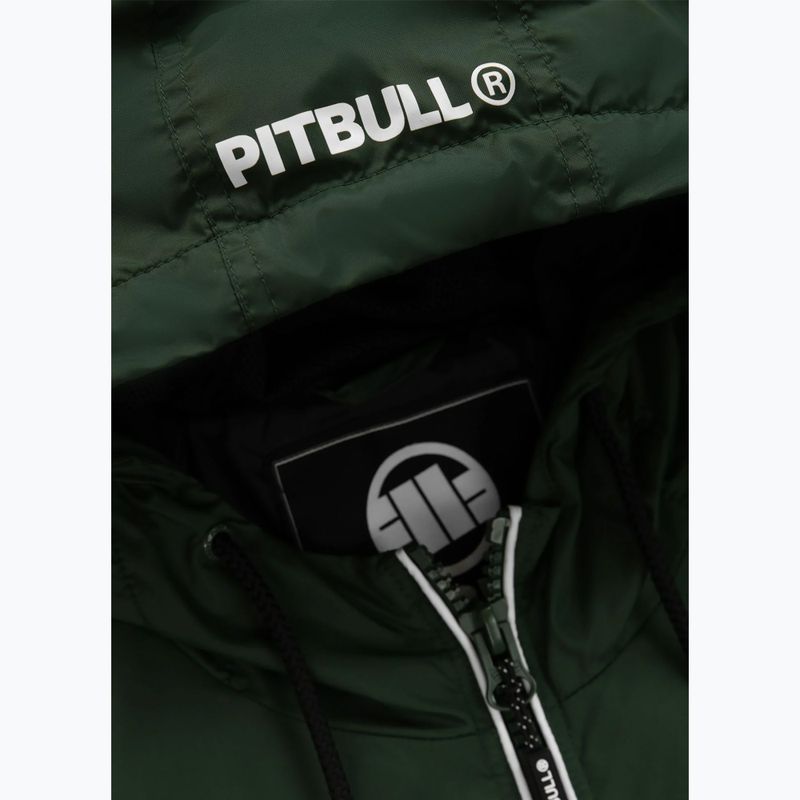 Giacca Pitbull Whitewood da uomo in nylon con cappuccio verde 11