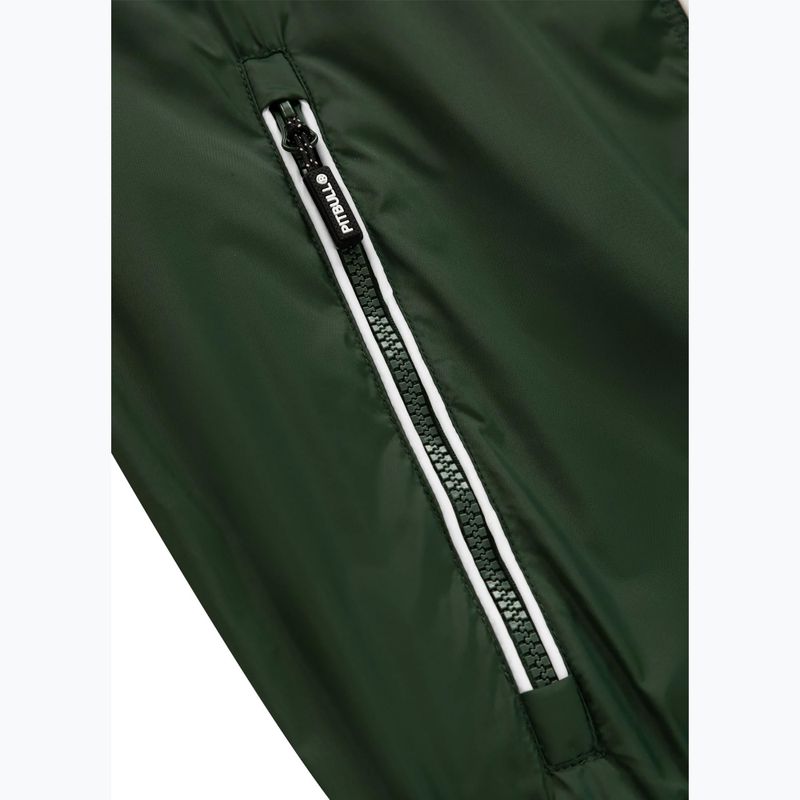 Giacca Pitbull Whitewood da uomo in nylon con cappuccio verde 13