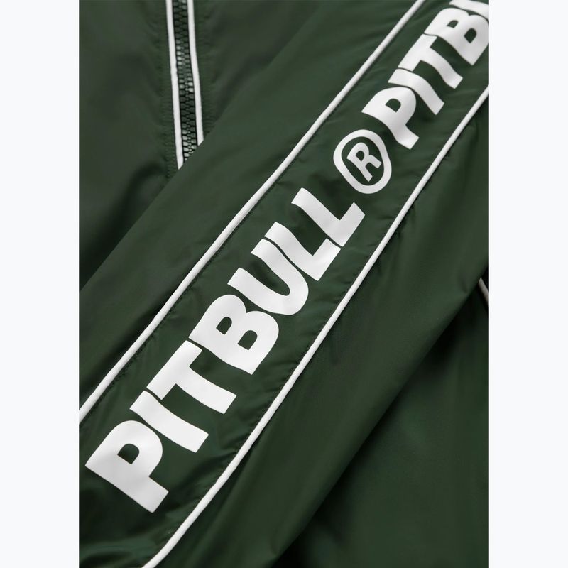 Giacca Pitbull Whitewood da uomo in nylon con cappuccio verde 14