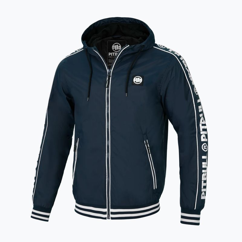 Pitbull West Coast giacca in nylon con cappuccio da uomo Whitewood dark navy 5