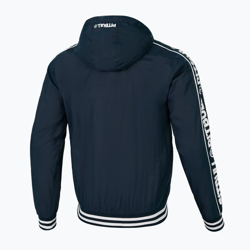 Pitbull West Coast giacca in nylon con cappuccio da uomo Whitewood dark navy 6