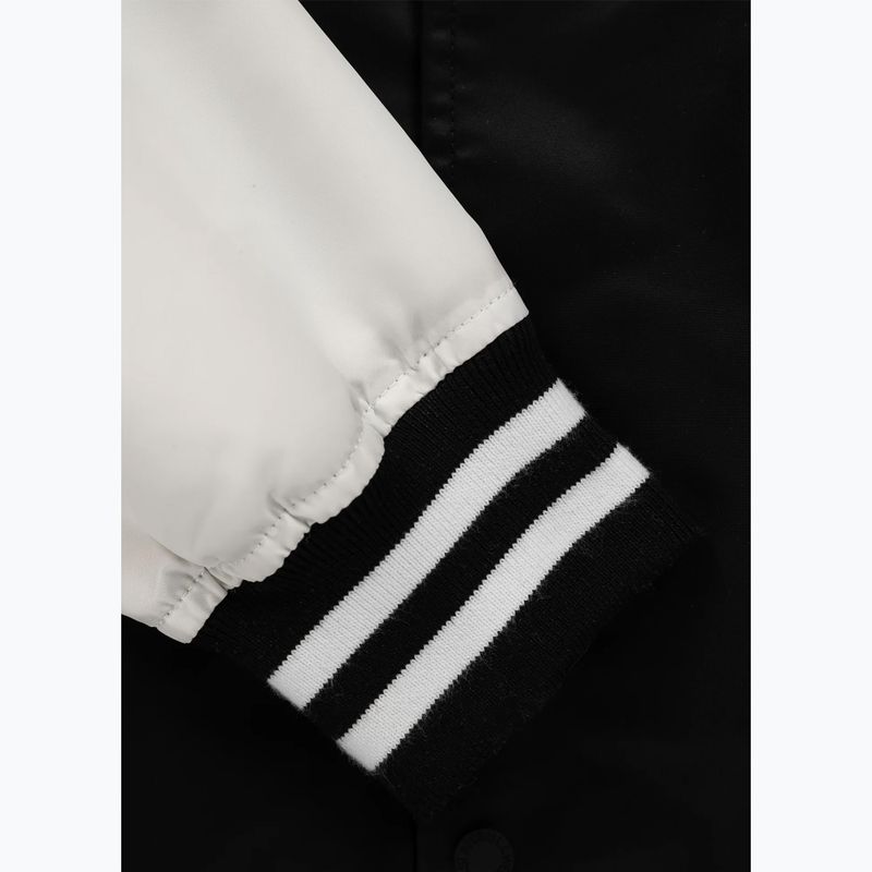 Uomo Pitbull West Coast Falcon Ridge Bomber con cappuccio nero/ecru 12