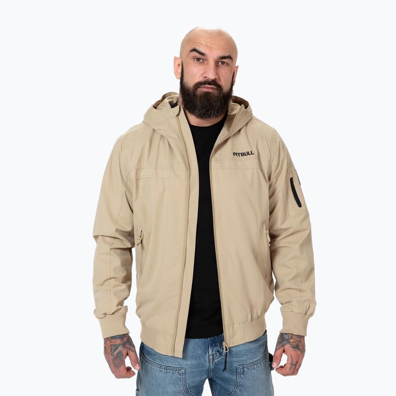 Pitbull Longwood Uomo Giacca con cappuccio in sabbia 4