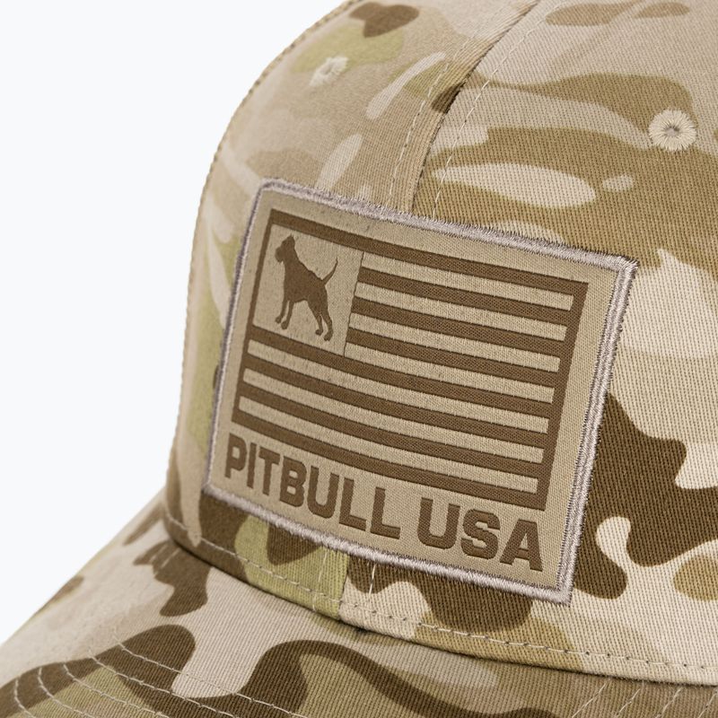 Cappello completo a rete da uomo Pitbull West Coast Pitbull Usa Multicam arid/brown 3