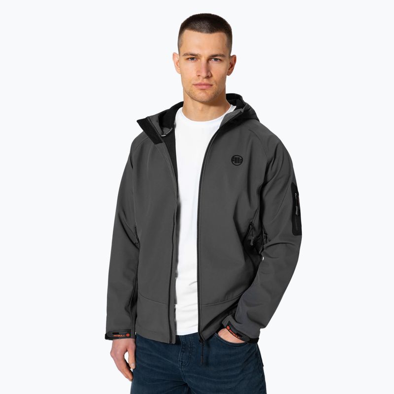 Giacca Pitbull West Coast Airfield Softshell da uomo, grafite 3