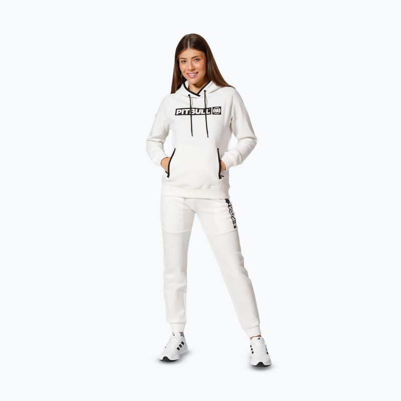 Felpa da donna Pitbull West Coast Georgia con cappuccio di colore bianco 2