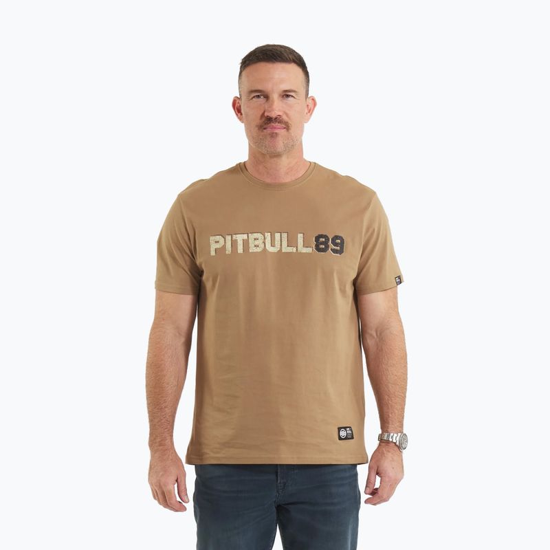 Maglietta Pitbull Dog 89 coyote marrone