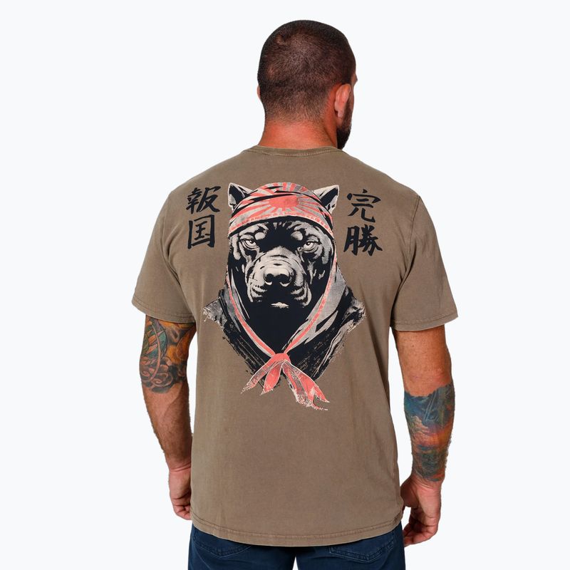 Maglietta Pitbull West Coast Bravery da uomo marrone coyote 3
