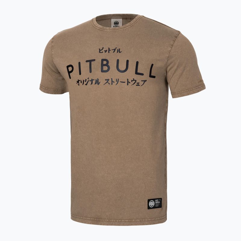 Maglietta Pitbull West Coast Bravery da uomo marrone coyote 4