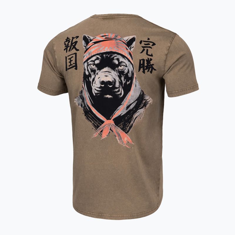 Maglietta Pitbull West Coast Bravery da uomo marrone coyote 5
