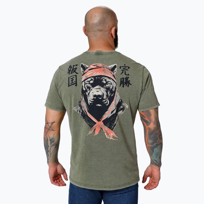 Maglietta Bravery olive da uomo di Pitbull West Coast 3