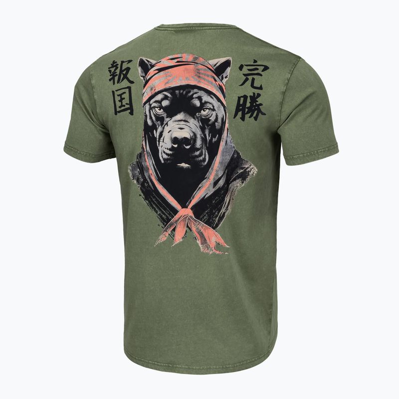 Maglietta Bravery olive da uomo di Pitbull West Coast 5