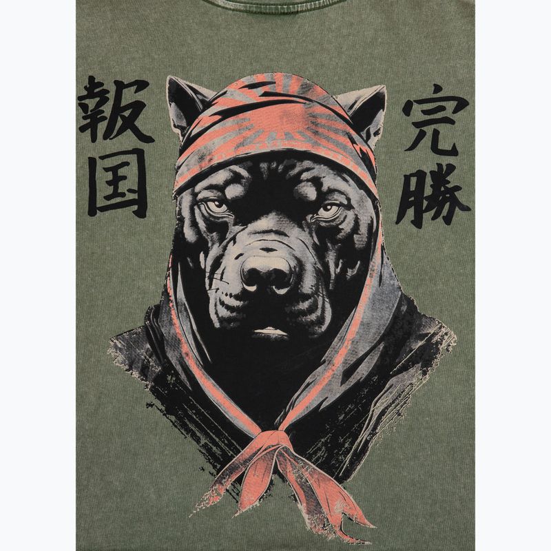 Maglietta Bravery olive da uomo di Pitbull West Coast 8