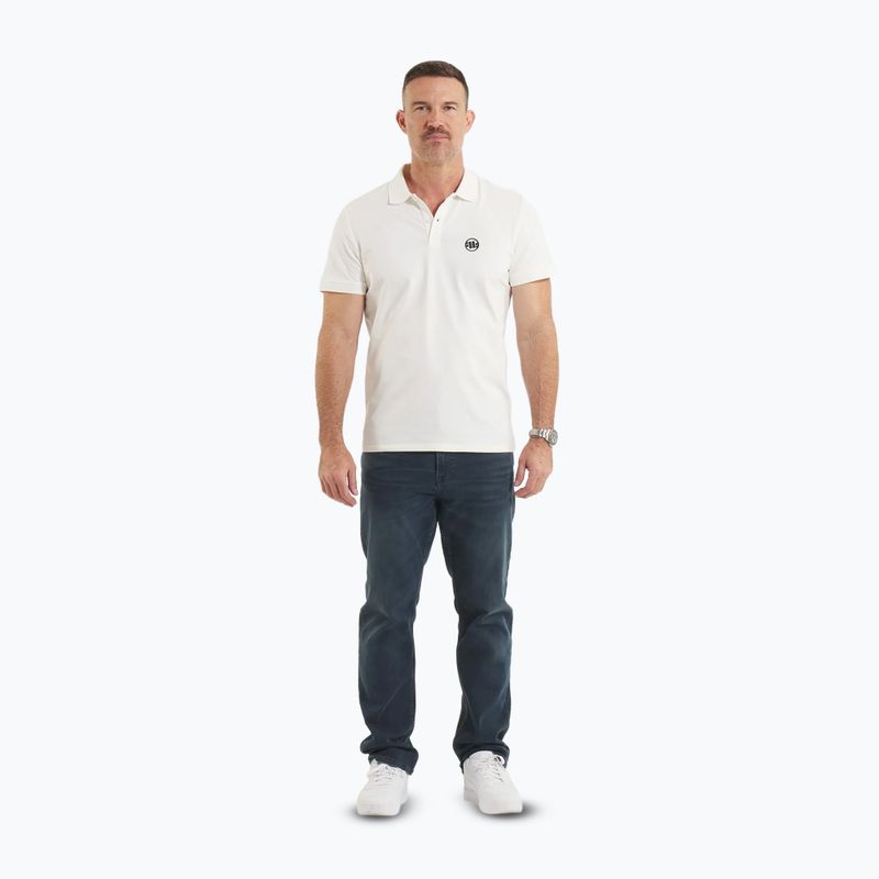 Maglia Polo Pitbull West Coast Uomo Logo Bianco Piccolo 2