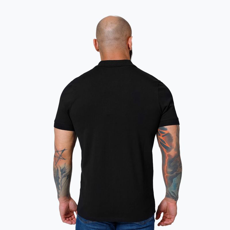 Maglia Polo Pitbull Uomo Logo Piccolo Nero 6