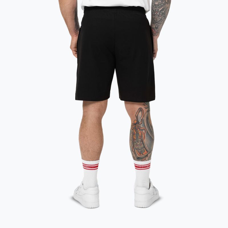 Pantaloncini Pitbull West Coast Rockey in Piqué da uomo, nero 5