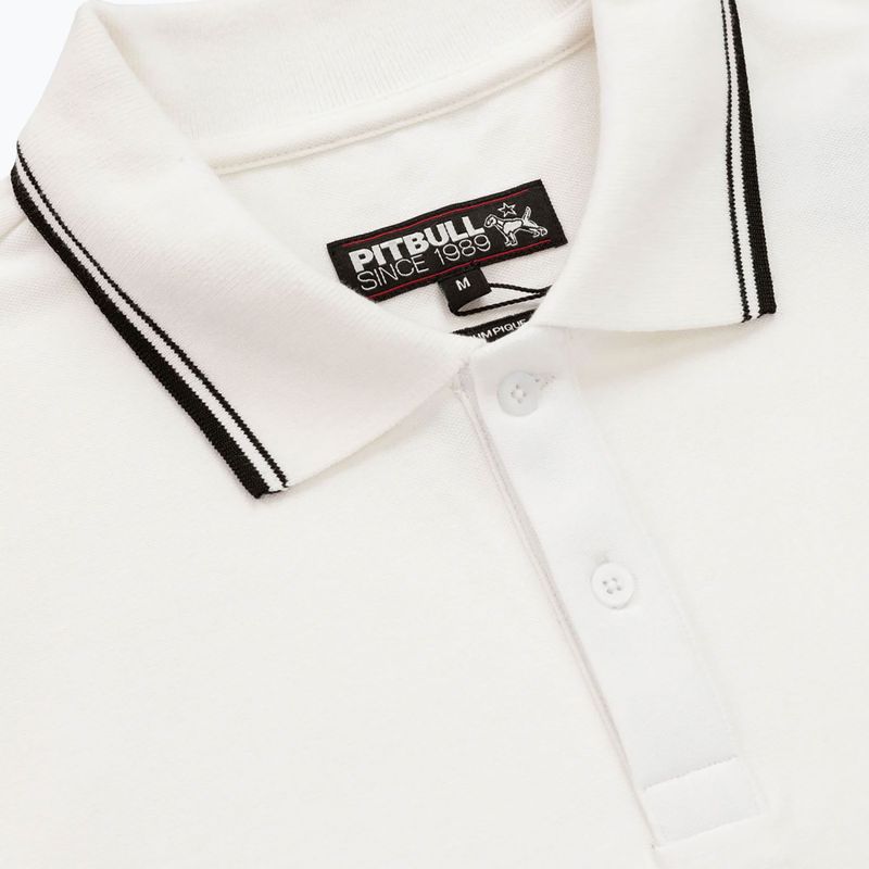 Polo Pitbull West Coast Uomo Pique Stripes Regular bianco 6