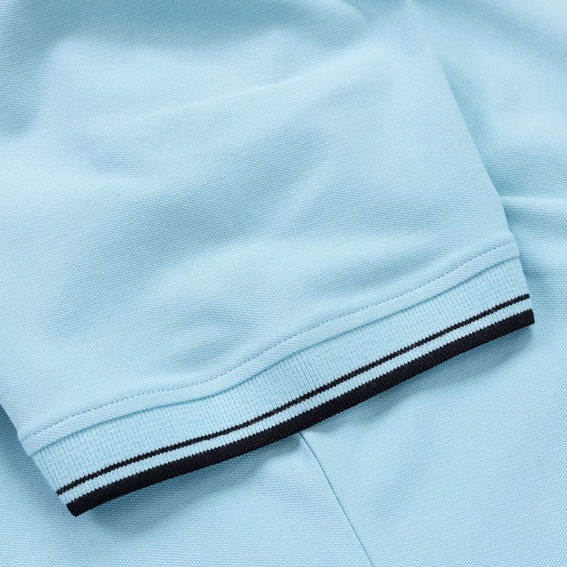 Polo Pitbull West Coast Uomo Pique Stripes Regular blu chiaro 8