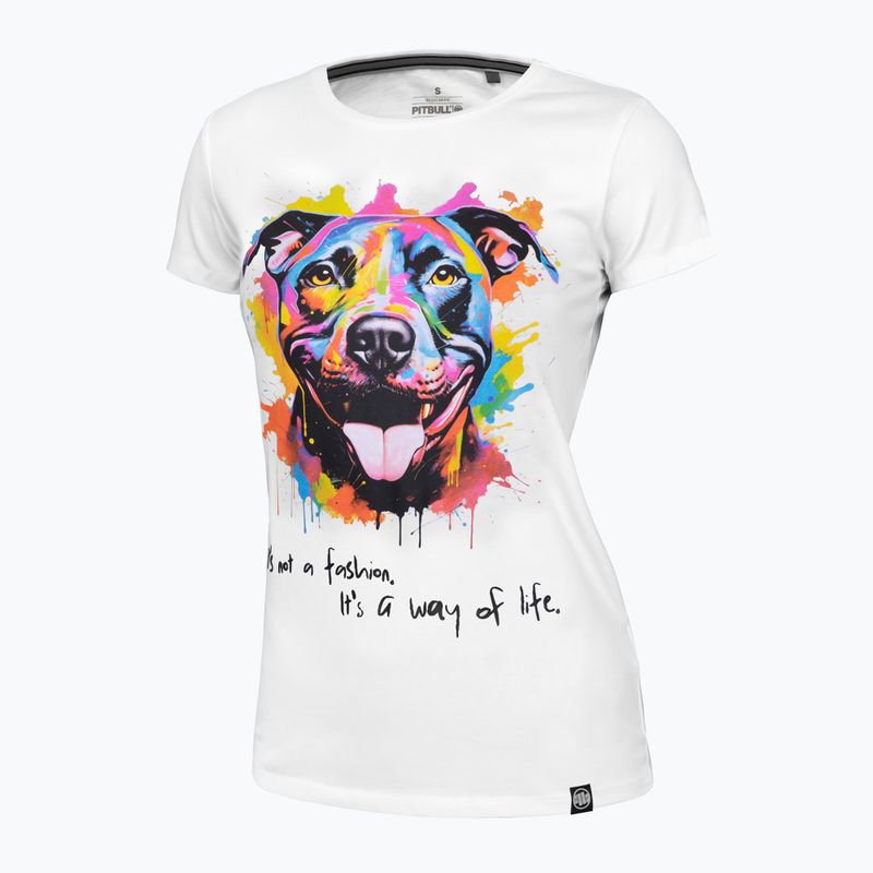 Pitbull West Coast - Maglietta da donna Acquerello bianco 3