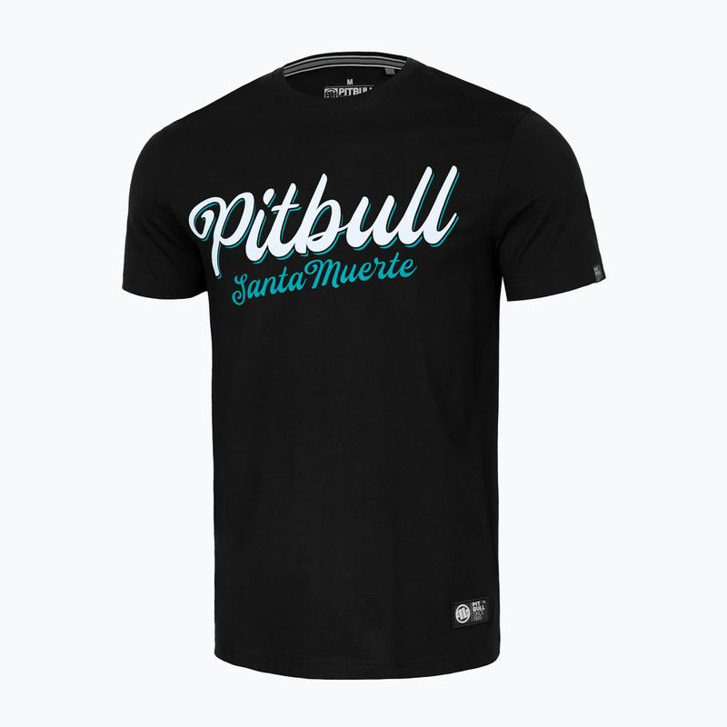 Maglietta Santa Muerte Pitbull West Coast da uomo, nero 4