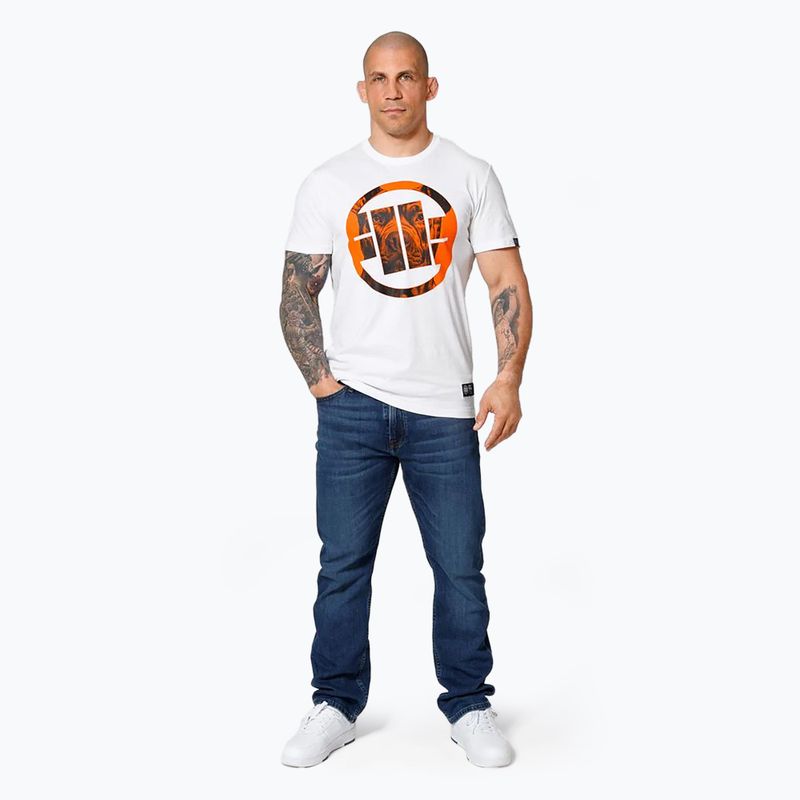 Pitbull West Coast Orange Dog 24 maglietta bianca da uomo 2