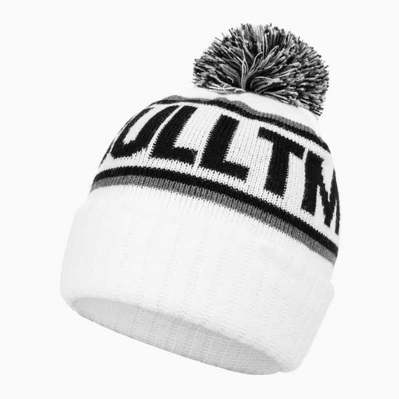 Berretto invernale Pitbull Beanie Fleming II da uomo bianco/nero