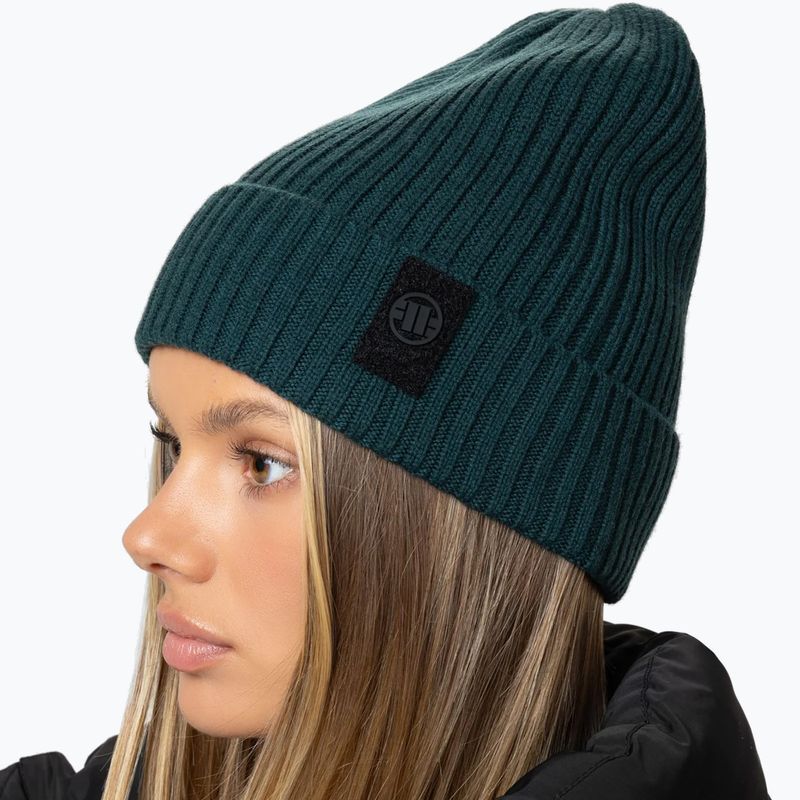 Berretto invernale Pitbull Beanie Velcro Logo green 4