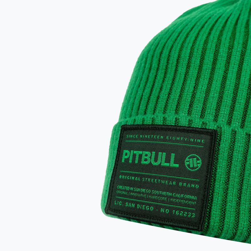 Berretto invernale da uomo Pitbull Beanie Dock verde 3