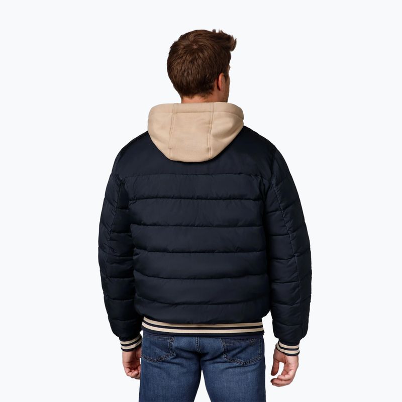 Giacca Pitbull Hidden da uomo con cappuccio blu scuro/beige 3