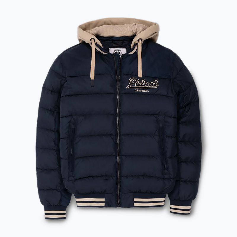 Giacca Pitbull Hidden da uomo con cappuccio blu scuro/beige