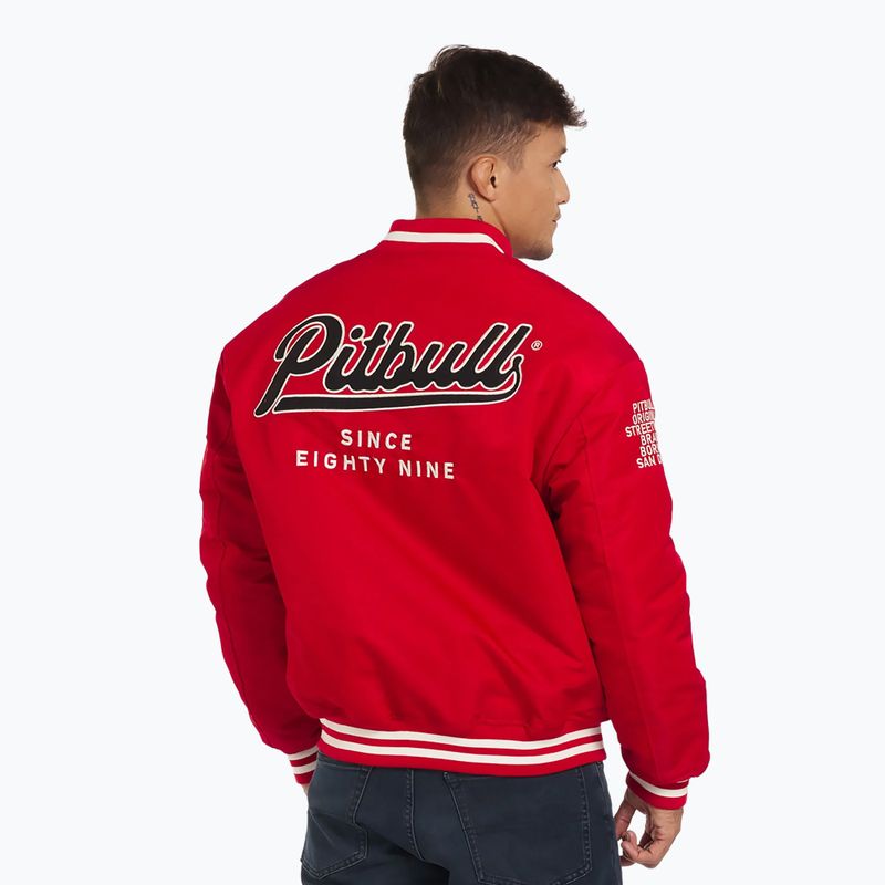 Giacca Seabridge Varsity rossa da uomo di Pitbull West Coast 3