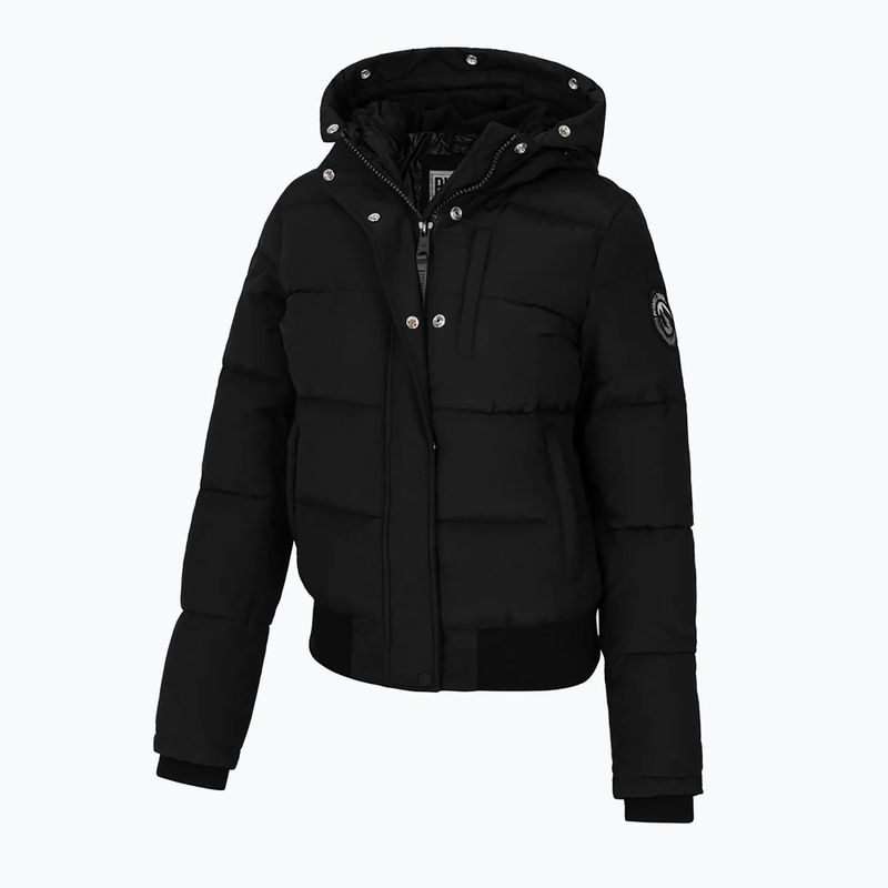 Giacca invernale donna Pitbull Azalea Trapuntata con cappuccio nero 7