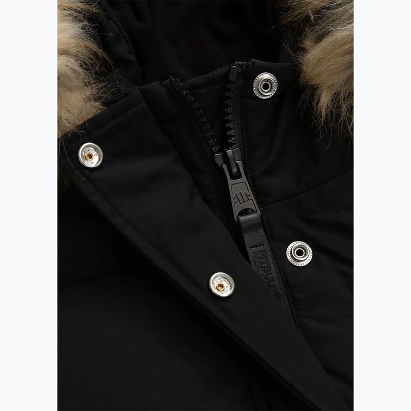 Giacca invernale donna Pitbull Azalea Trapuntata con cappuccio nero 9