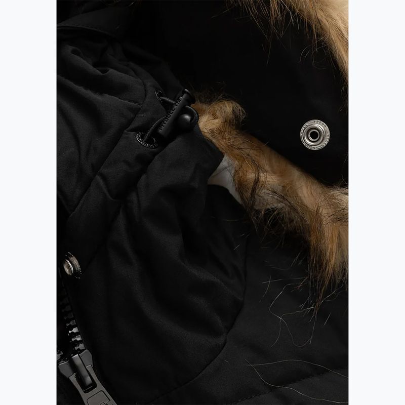 Giacca invernale donna Pitbull Azalea Trapuntata con cappuccio nero 10