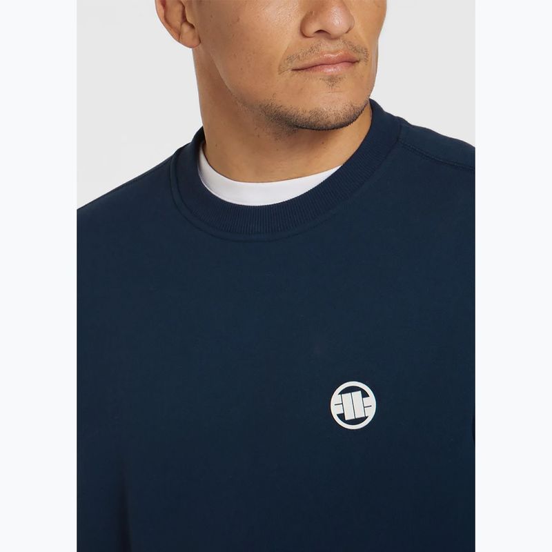 Felpa uomo Pitbull Small Logo Crewneck navy 4