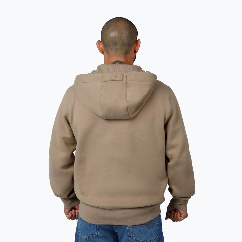Felpa da uomo Pitbull Small Logo Hooded Zip sabbia chiara 3