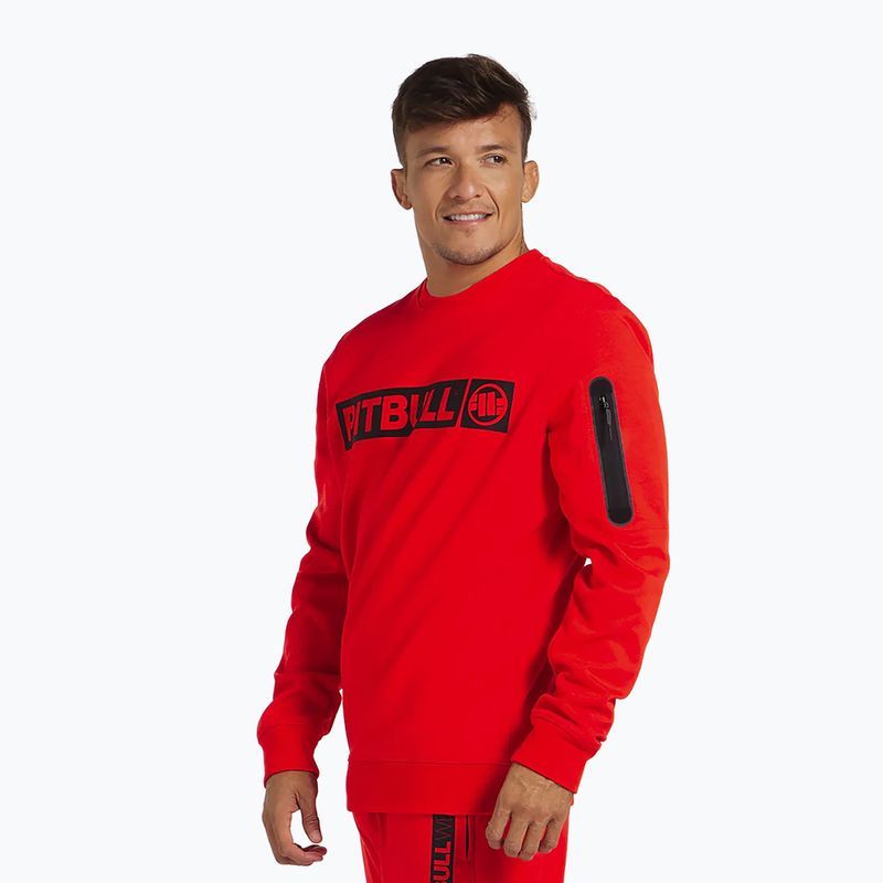 Felpa Pitbull Beyer Crewneck da uomo rosso fuoco