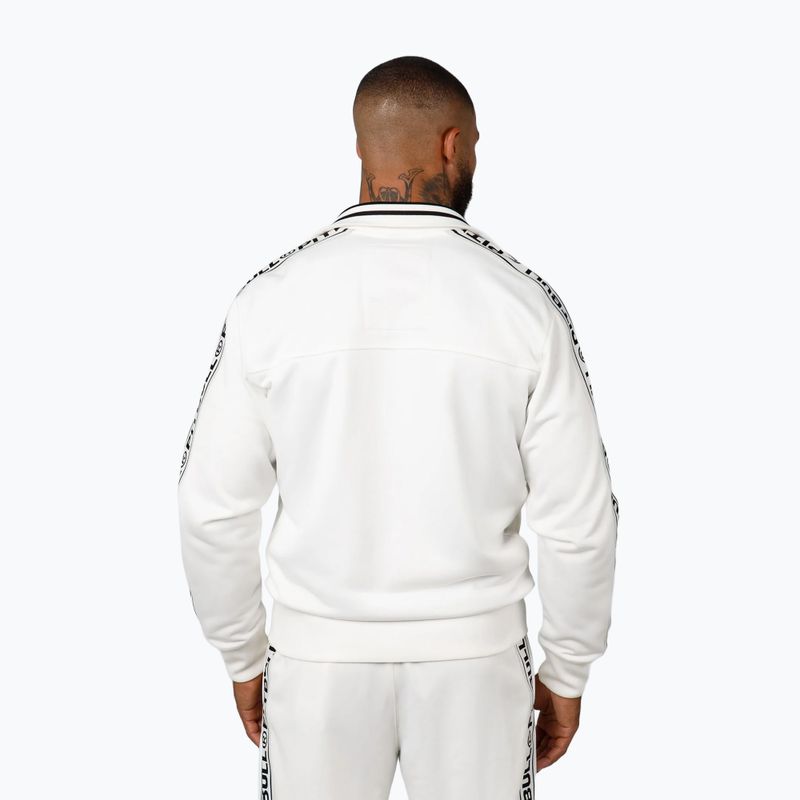 Pitbull Trackjacket Uomo Tape Logo Terry Group bianco sporco 3