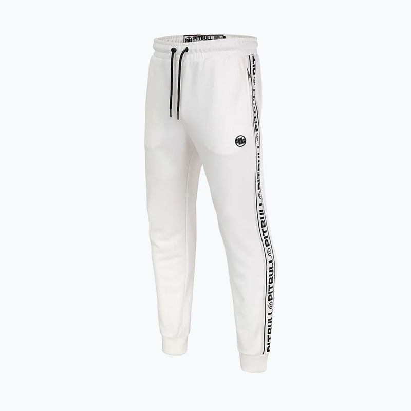 Pitbull Trackpants Uomo Tape Logo Terry Group bianco sporco 5