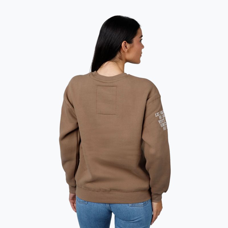 Felpa donna Pitbull Tyrian Crewneck marrone coyote 3