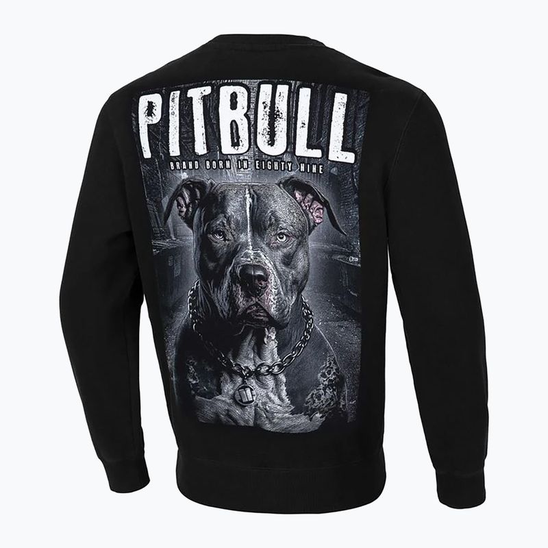 Felpa uomo Pitbull West Coast Crewneck Street King nero 2