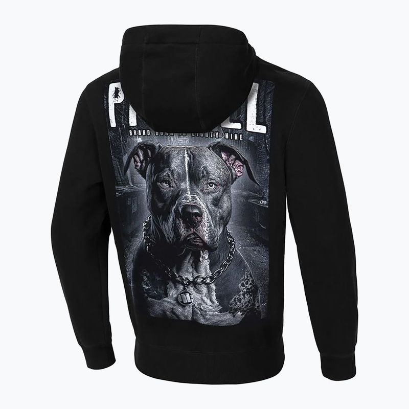 Felpa Pitbull West Coast Street King da uomo con cappuccio nero 2