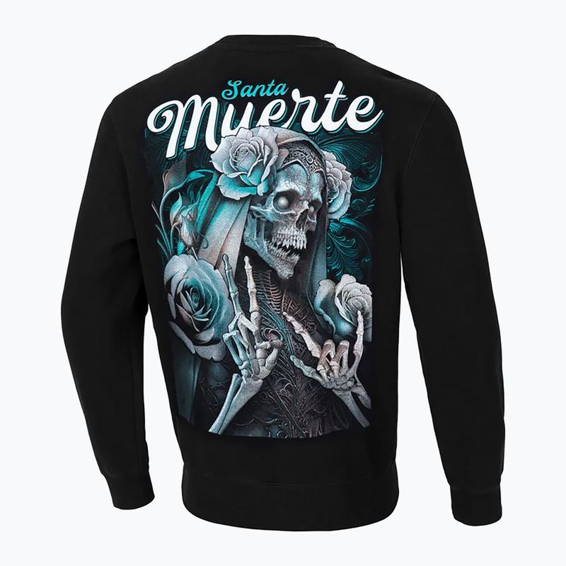 Felpa Pitbull West Coast Crewneck Santa Muerte uomo nero 2