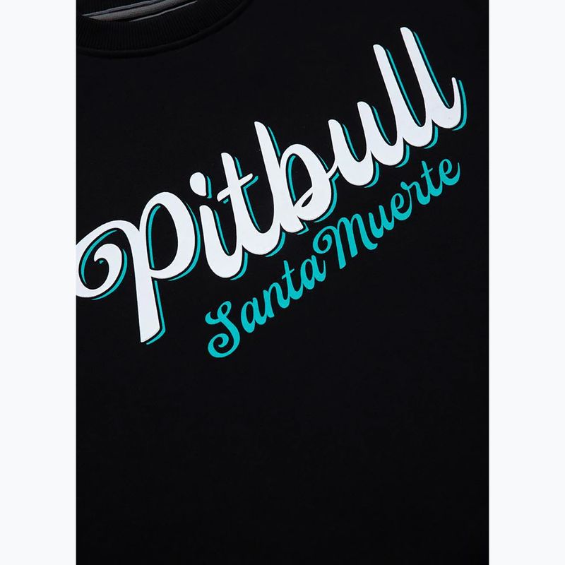 Felpa Pitbull West Coast Crewneck Santa Muerte uomo nero 4