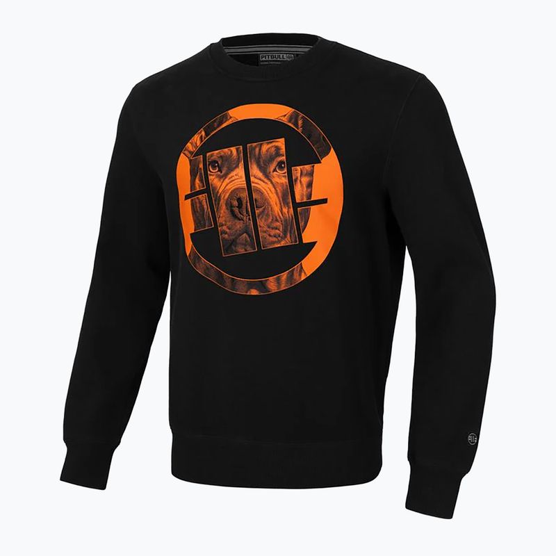 Pitbull West Coast Uomo Felpa a girocollo Orange Dog 24 nero