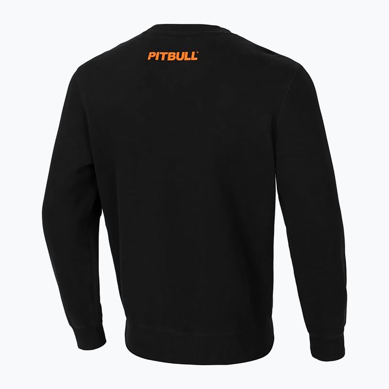 Pitbull West Coast Uomo Felpa a girocollo Orange Dog 24 nero 2
